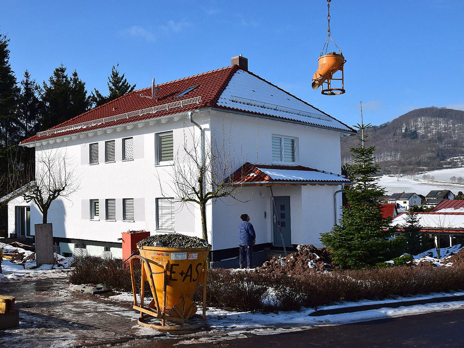 Renovierungsarbeiten am Pfarrhaus der Katholischen Kirchengemeinde Zierenberg